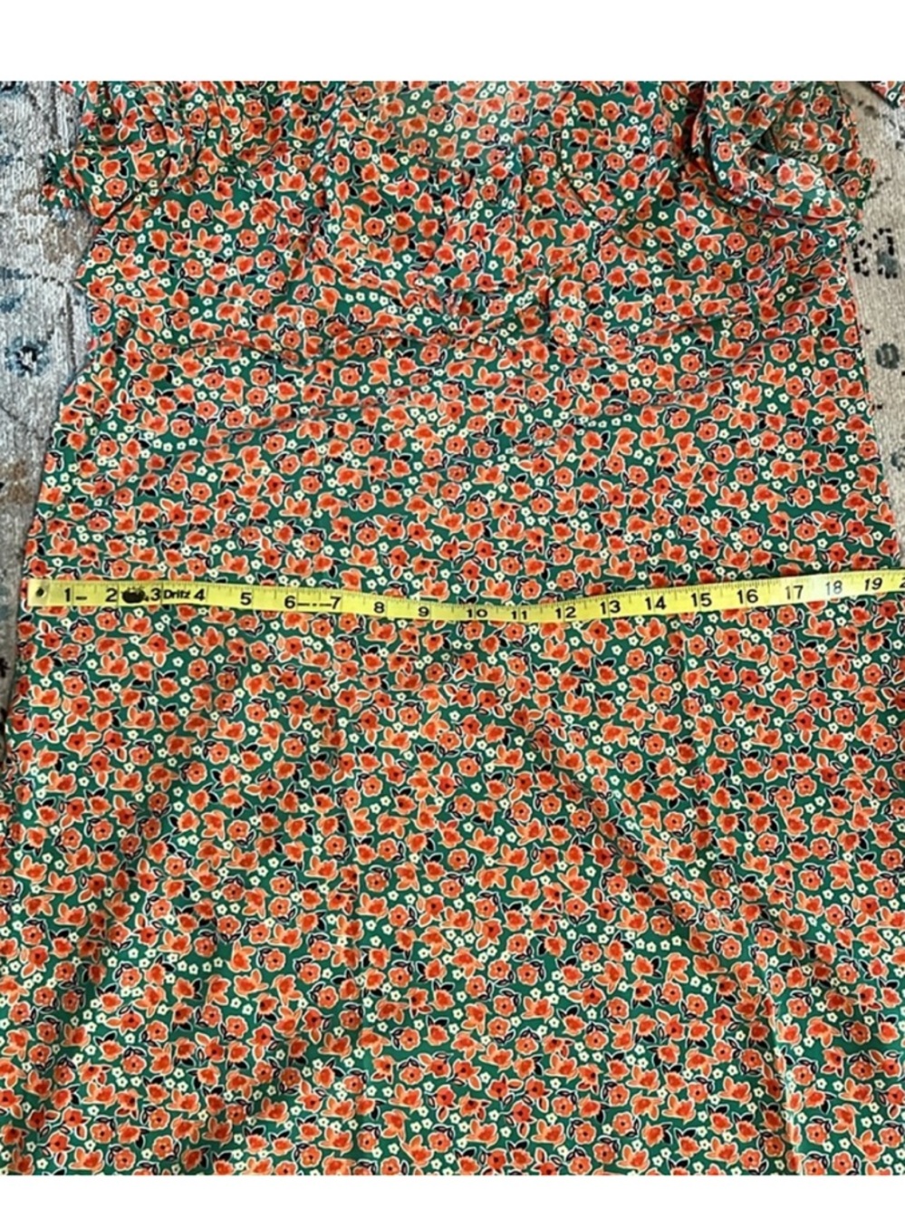 NWT Modcloth Molly Bracken Poised For Poppies Floral Ruffle Short Sleeve Dress - Picture 8 of 16
